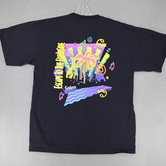 Vintage 1993 Salem Cigarettes Promo T Shirt L Fresh Side Tobacco Single Stitch - Picture 2 of 8